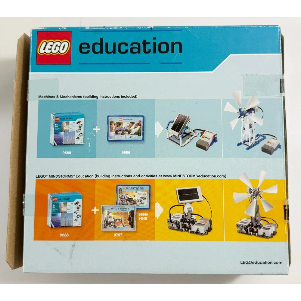 LEGO Renewable Energy Add-on Set 9688 Kids Multicolor Solar Wind Power 12pc